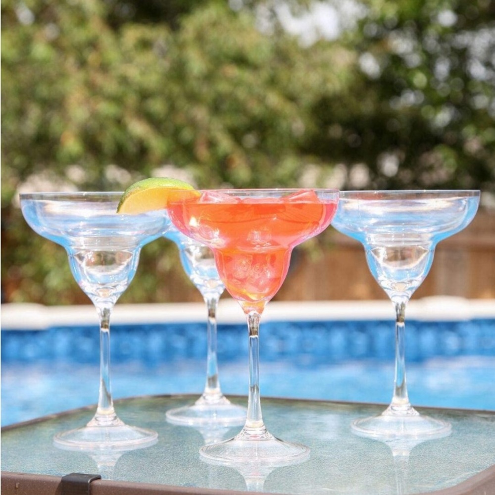 Set of 6 Acrylic Margarita Glasses!